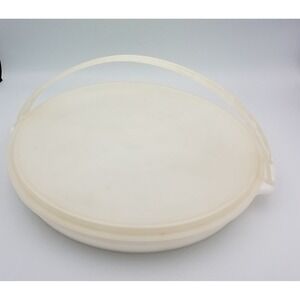 Vintage TUPPERWARE Party Susan Divided Relish Vegetable Serving Tray, Lid Handle